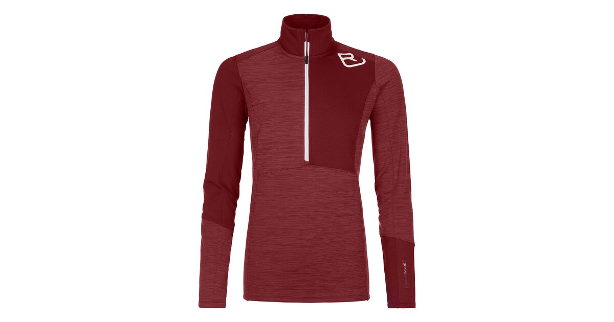 ORTOVOX FLEECE LIGHT ZIP NECK W Pullover ORTOVOX